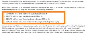 Norwood Grand Prices at Launch