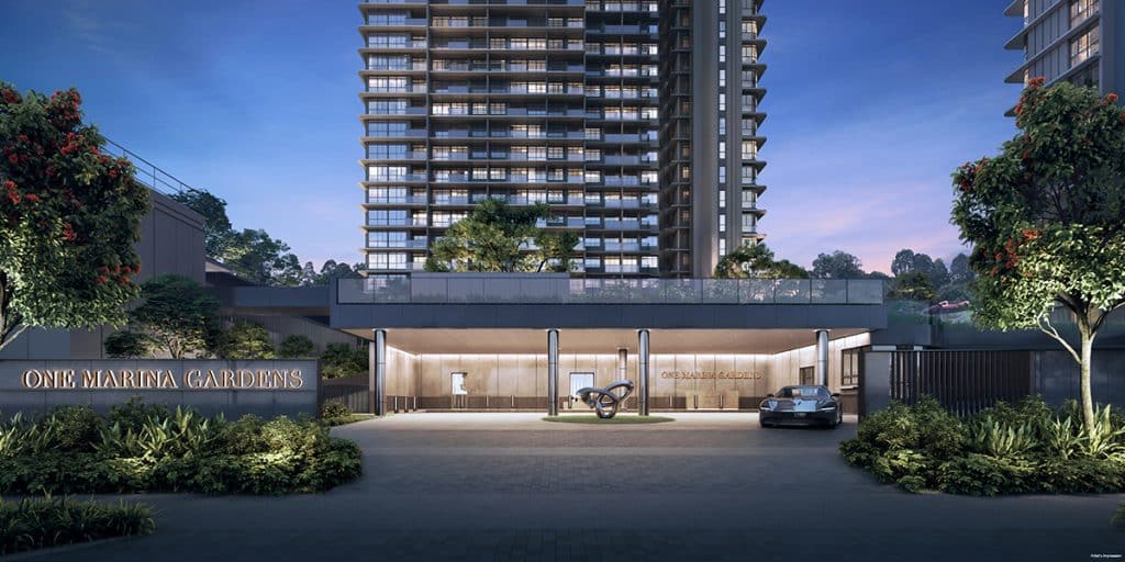 The One Marina Gardens Grand Entrance